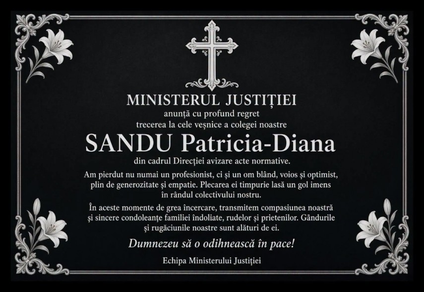 Sursă foto: Facebook/Ministerul Justiției