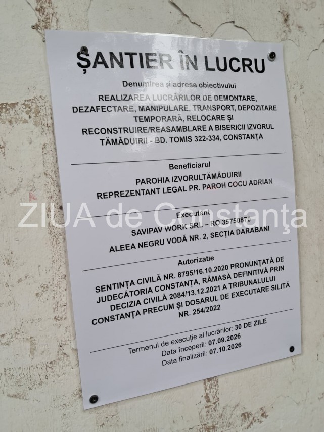 foto video au inceput lucrarile de demontare a bisericii de pe trotuar din zona macul rosu din constanta foto video au inceput lucrarile de demontare a bisericii de pe trotuar din zona macul rosu din constanta