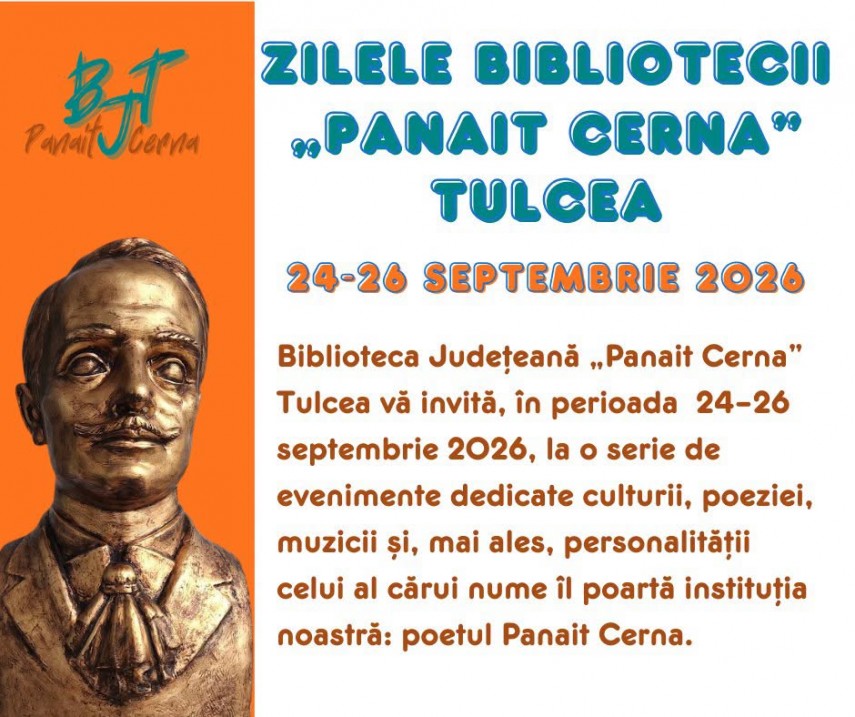 Sursa foto: Facebook Biblioteca Județeană „Panait Cerna” Tulcea