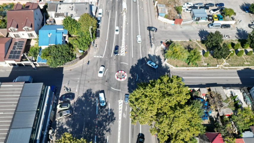 un sens giratoriu a fost amenajat pe strada cumpenei pentru imbunatatirea accesului pe strada spiru haret un sens giratoriu a fost amenajat pe strada cumpenei pentru imbunatatirea accesului pe strada spiru haret