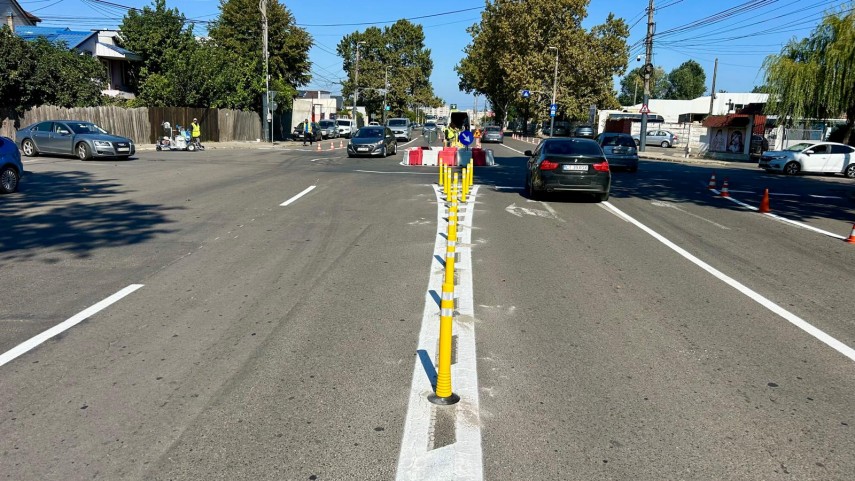 un sens giratoriu a fost amenajat pe strada cumpenei pentru imbunatatirea accesului pe strada spiru haret un sens giratoriu a fost amenajat pe strada cumpenei pentru imbunatatirea accesului pe strada spiru haret