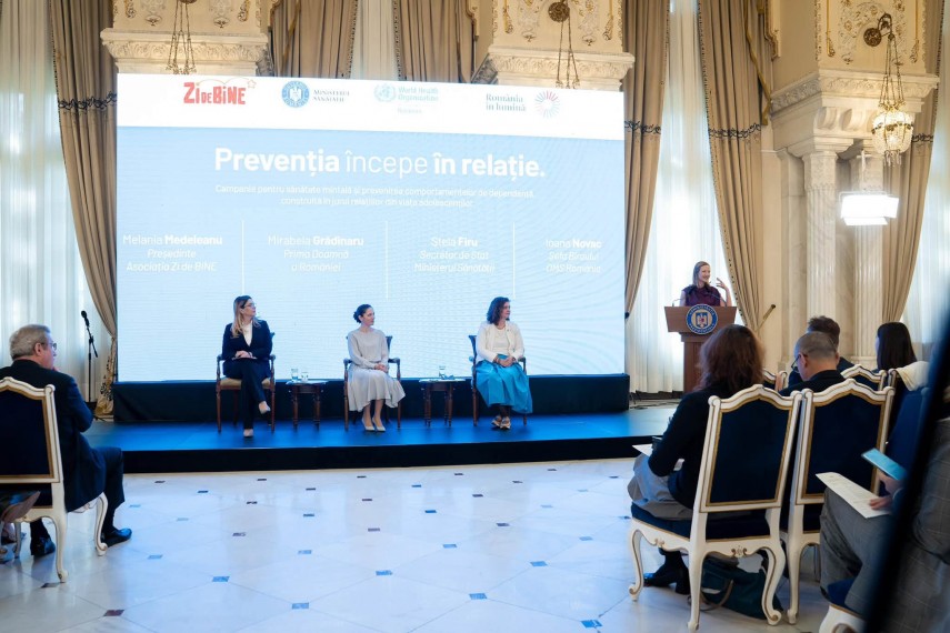 foto prima doamna mirabela gradinaru la lansarea campaniei preventia incepe in relatie de la palatul foto prima doamna mirabela gradinaru la lansarea campaniei preventia incepe in relatie de la palatul
