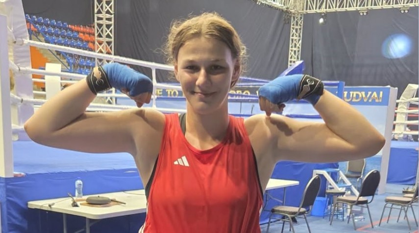 Andreea Soare. Sursa foto: Facebook (Federația Română de Box)