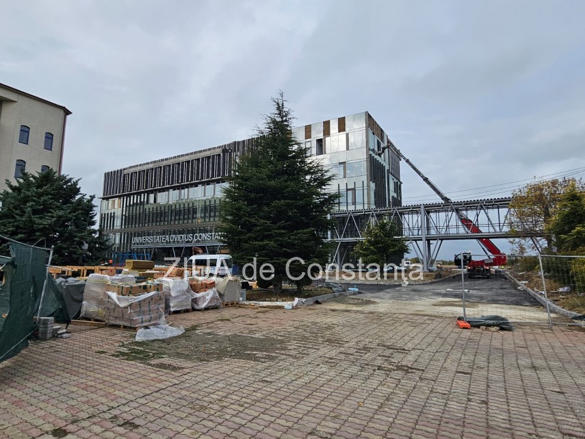 fotoreportaj un nou corp de cladire prinde contur in campusul universitatii ovidius din constanta foto fotoreportaj un nou corp de cladire prinde contur in campusul universitatii ovidius din constanta foto