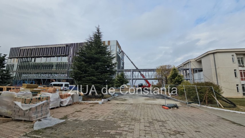 fotoreportaj un nou corp de cladire prinde contur in campusul universitatii ovidius din constanta foto fotoreportaj un nou corp de cladire prinde contur in campusul universitatii ovidius din constanta foto