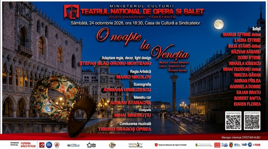 Sursa foto: Facebook Teatrul Național de Operă și Balet „OLeg Danovski” Constanța