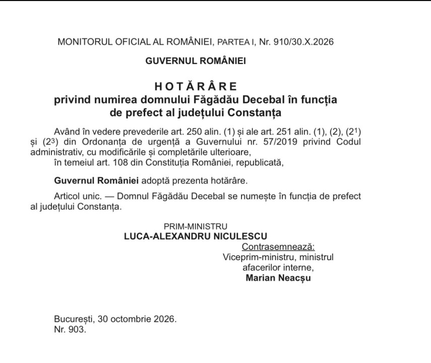 Sursă foto: Monitorul Oficial