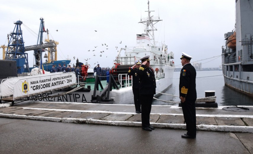 Nava maritimă pentru scafandri „Grigore Antipa”, Sursa foto: Forțele Navale Române