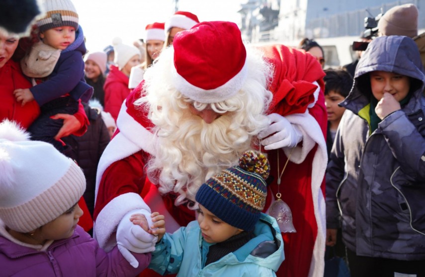 Moș Crăciun Scafandru, Sursa foto: Forțele Navale Române